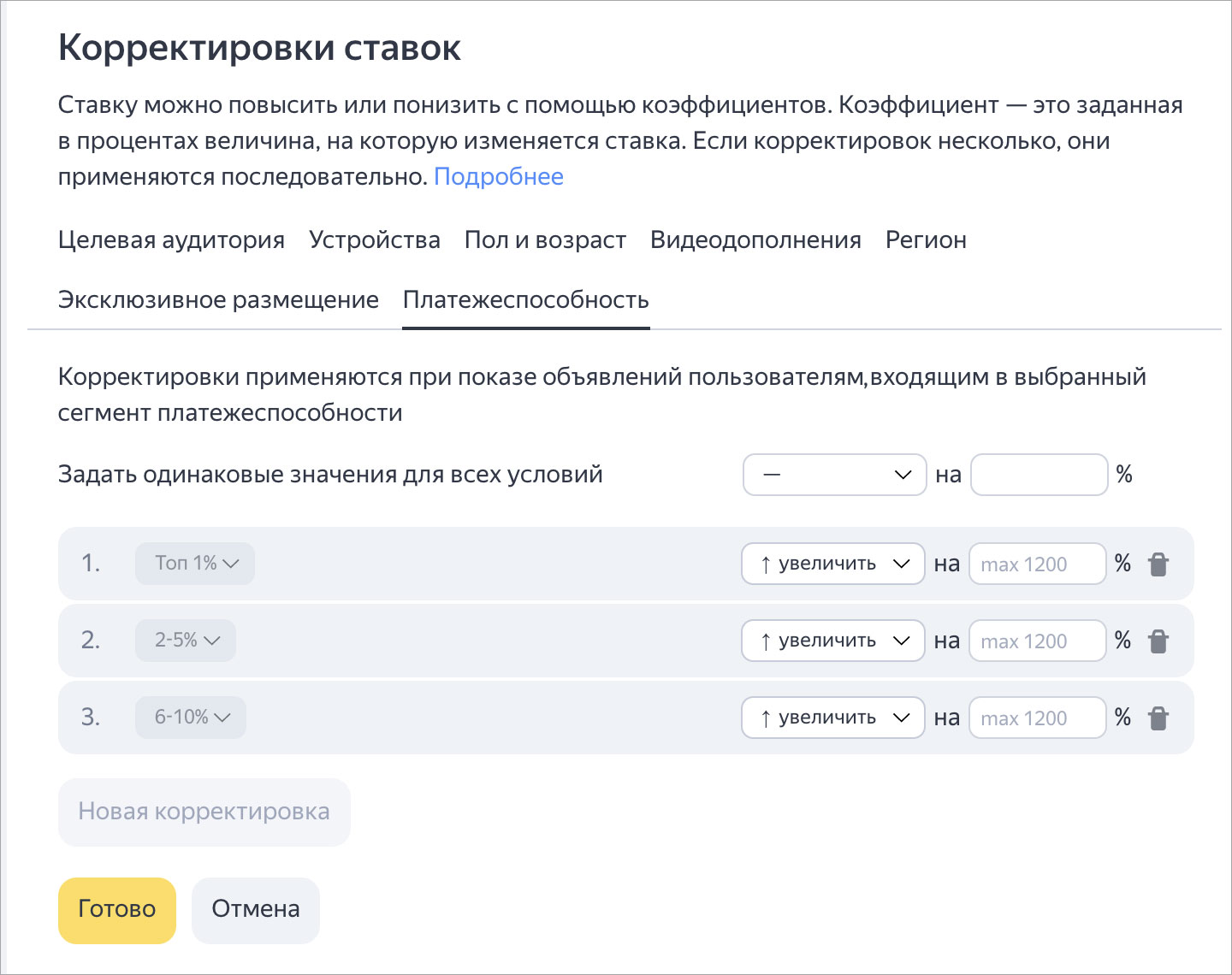 Яндекс.Директ разделил аудиторию по платёжеспособности