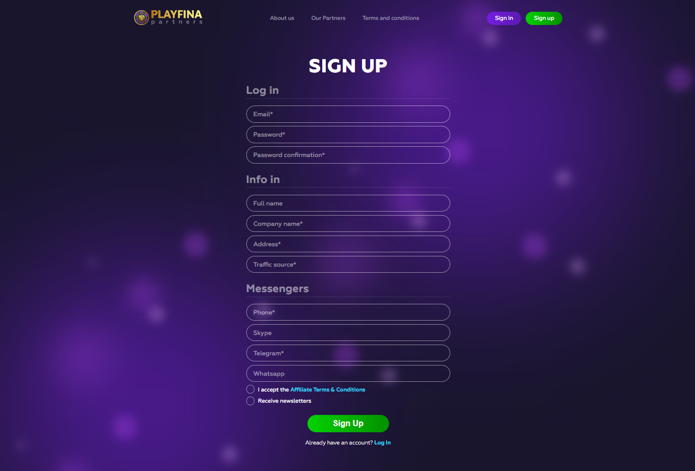 Playfina Partners — отзывы и обзор партнёрской программы